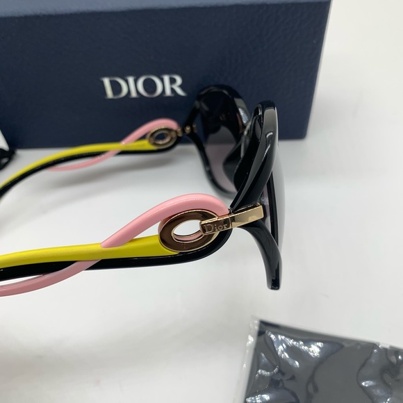 Dior Sunglasses Twisting JXG EU Black Pink Yellow display picture 2